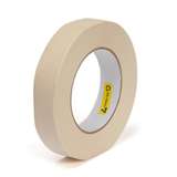 High Temp Masking Tape, Low Static, 275 deg, 1"x60 Yds, 3" Core, 7.4 mil, Tan redirect to product page